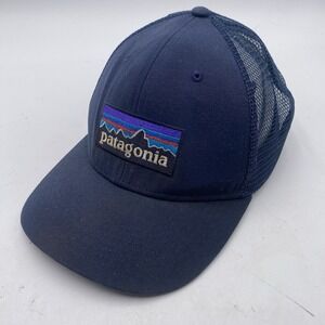 Patagonia Fitz Roy Hat SnapBack Trucker Hat Mesh Blue Cleaned VGC SEE PICS